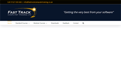 Desktop Screenshot of fasttrackcomputertraining.co.uk