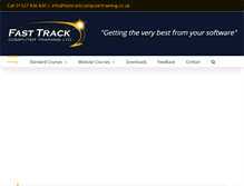 Tablet Screenshot of fasttrackcomputertraining.co.uk